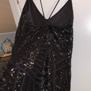 Black sequin dress